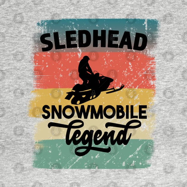 Sledhead Snowmobile Legend by RKP'sTees